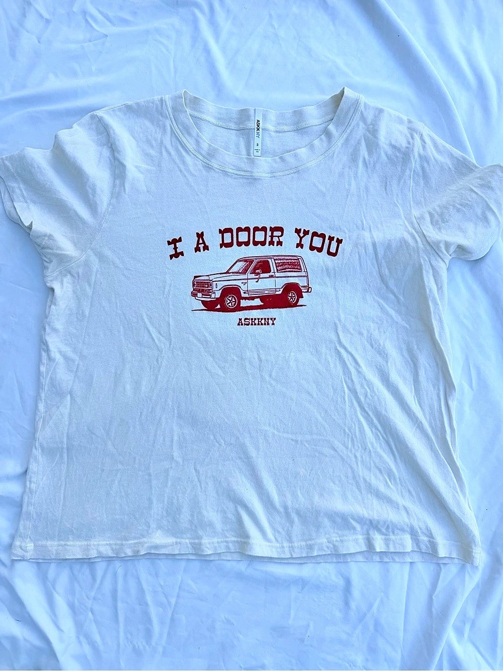 ASKKNY Bronco Classic Tee Graphic Short Sleeve Tee Size 3 Like New